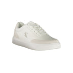 White Polyurethane Men's Sneaker