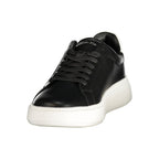 Black Leather Men's Sneaker