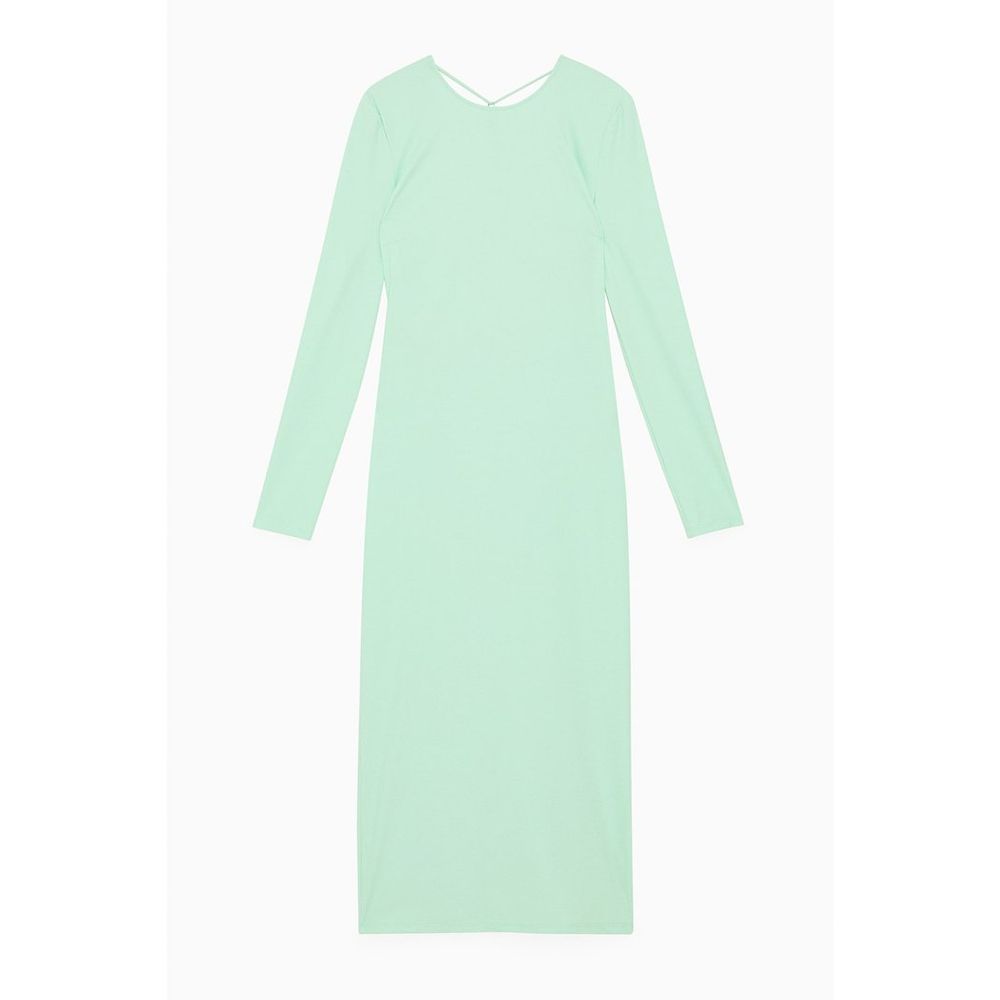 Green Polyamide Casual Dress