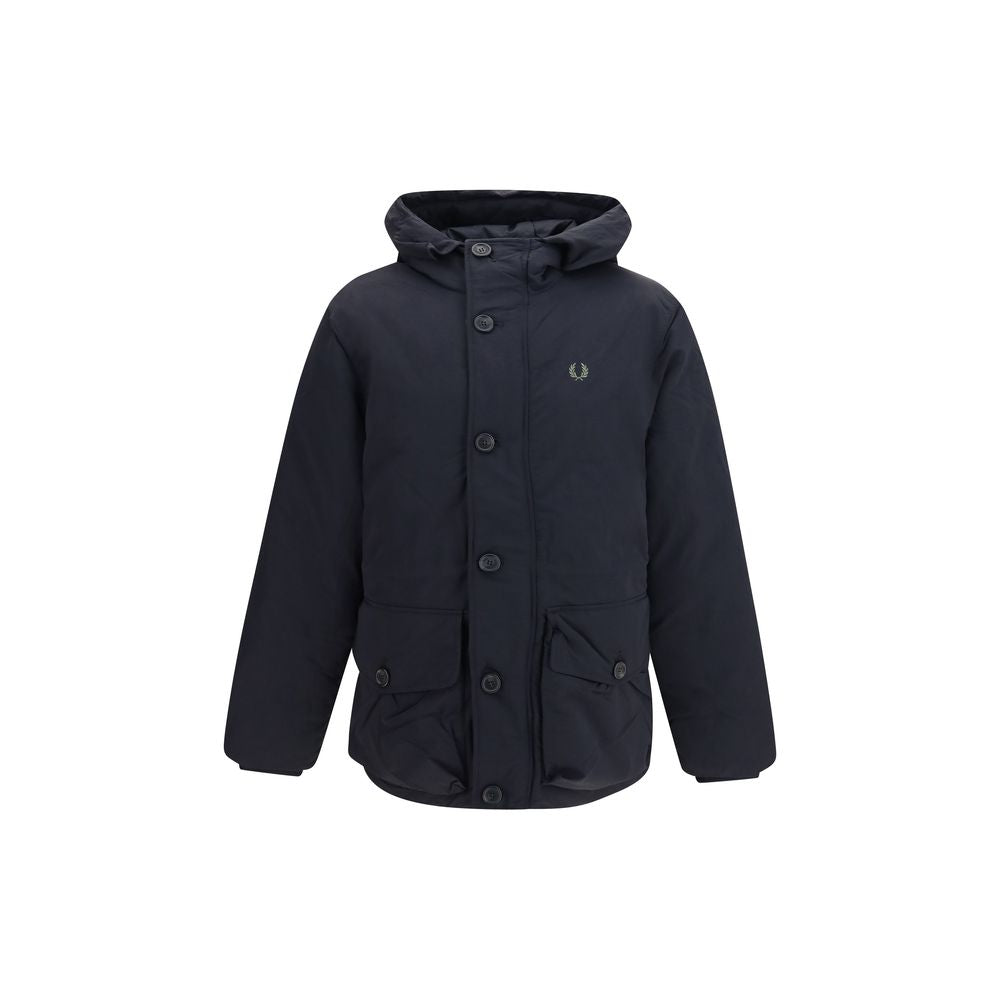 Black Recycled Polyamide Parka