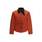 Red Recycled Polyamide Full-Length Jacket