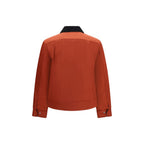 Red Recycled Polyamide Full-Length Jacket