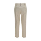 Beige Cotton Dress Pants