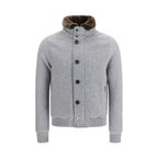 Gray Goose Down Full-Length Jacket