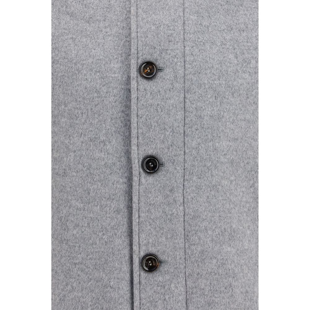 Gray Goose Down Full-Length Jacket