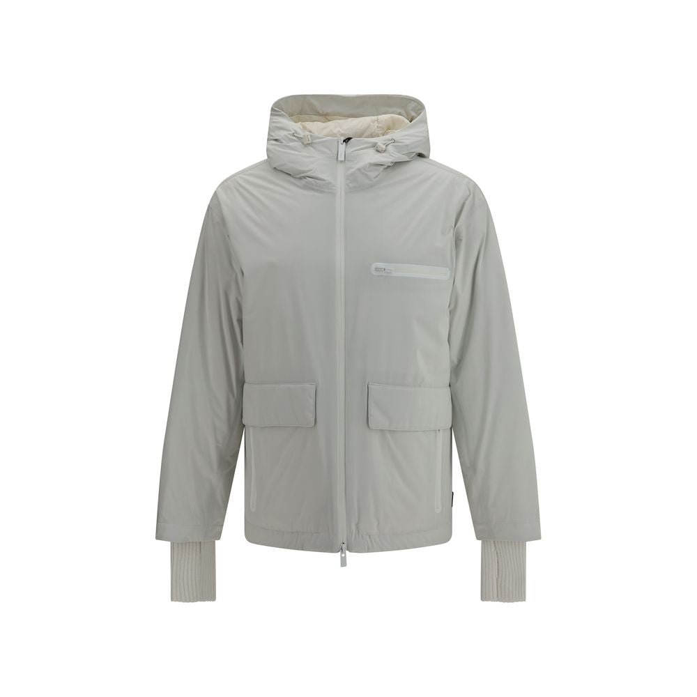 Gray Goose Down Shell Jacket