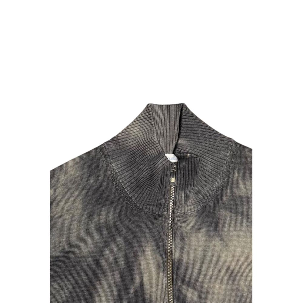 Grey Cotton Men Sweater