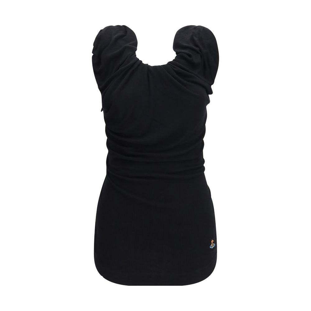 Black Viscose Shortsleeve Shirt