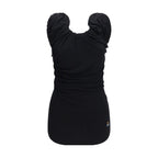 Black Viscose Shortsleeve Shirt