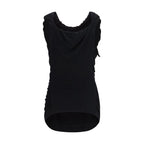 Black Viscose Shortsleeve Shirt