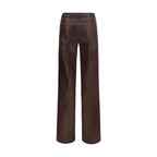 Brown Cotton Jeans Denim