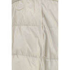 Beige Nylon Midi Skirt