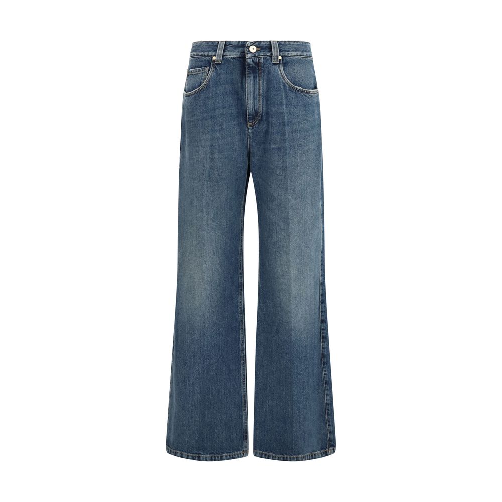 Blue Cotton Relaxed Fit Jeans