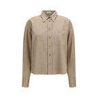 Beige Denim Shirt