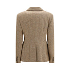 Beige Wool Oves Aries Full-Length Jacket