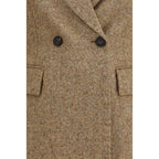 Beige Wool Oves Aries Full-Length Jacket