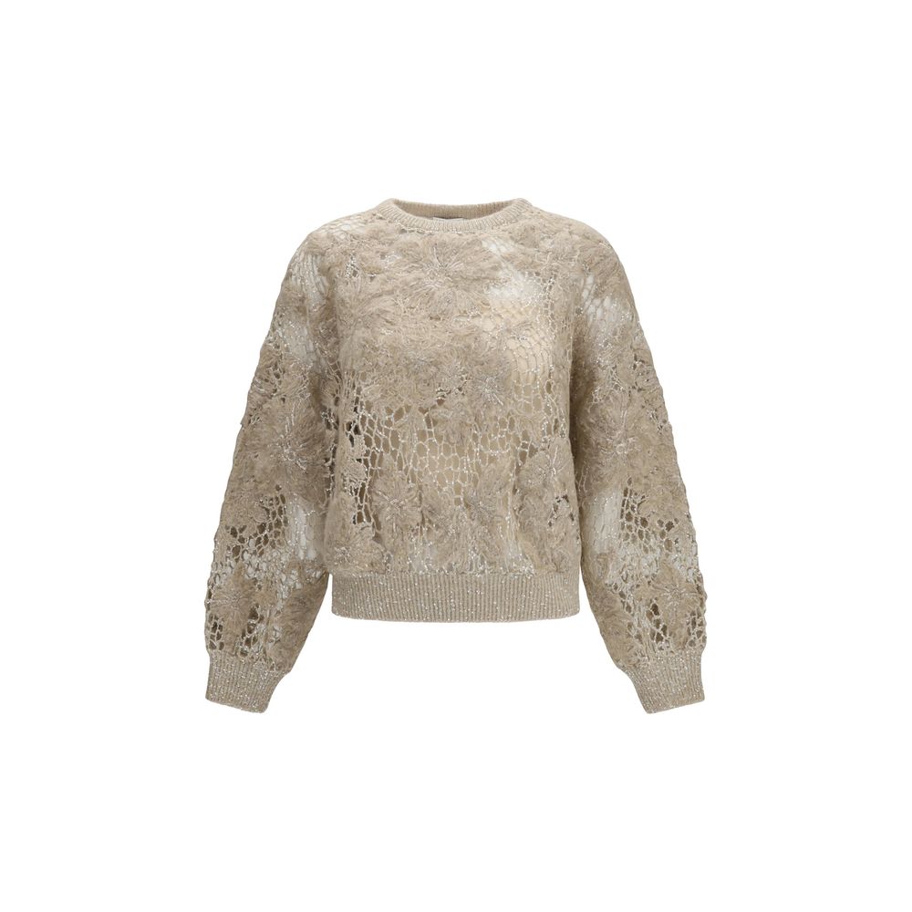 Beige Mohair Sweatshirt