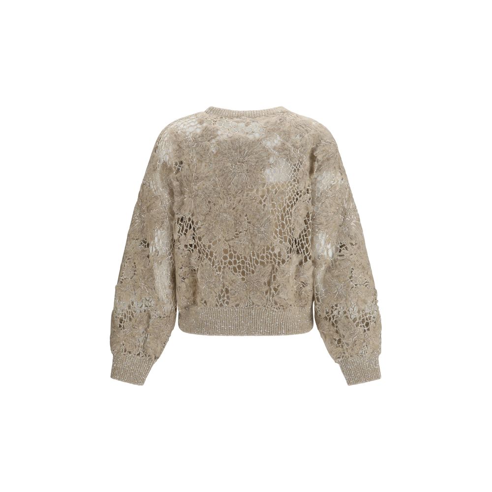 Beige Mohair Sweatshirt