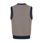 Blue Cotton Men Sweater