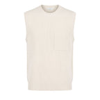 White Wool Men Sweater