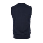 Blue Cotton Men Sweater
