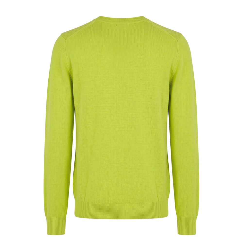 Green Wool Men's Sweater