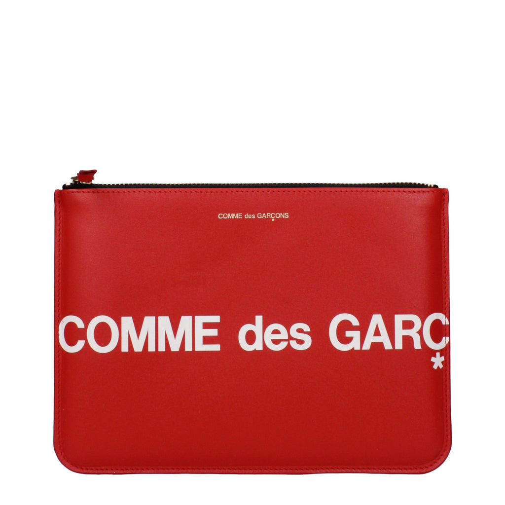 Red Leather Clutch Bag
