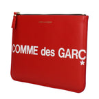 Red Leather Clutch Bag