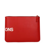 Red Leather Clutch Bag