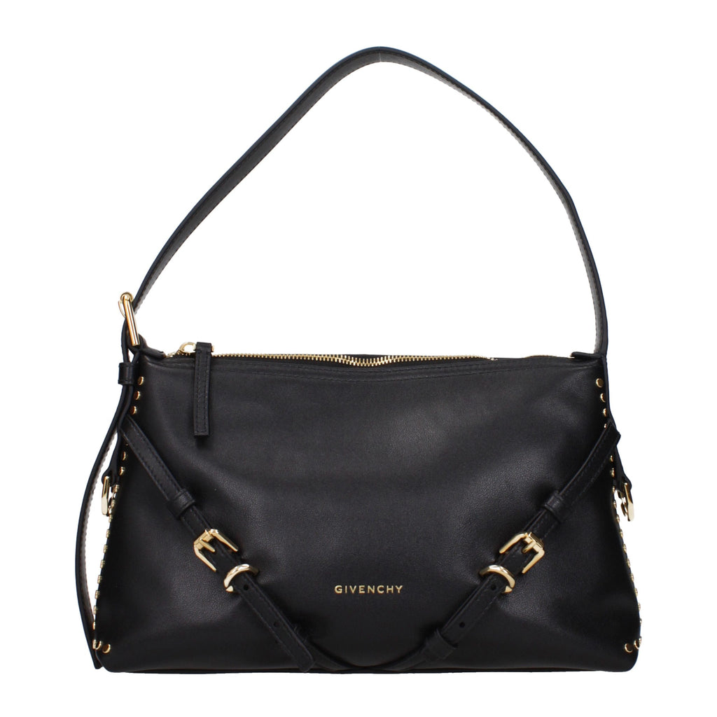 Black Leather Shoulder Bag