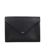 Black Leather Clutch Bag