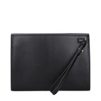 Black Leather Clutch Bag