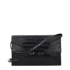 Black Leather Clutch Bag