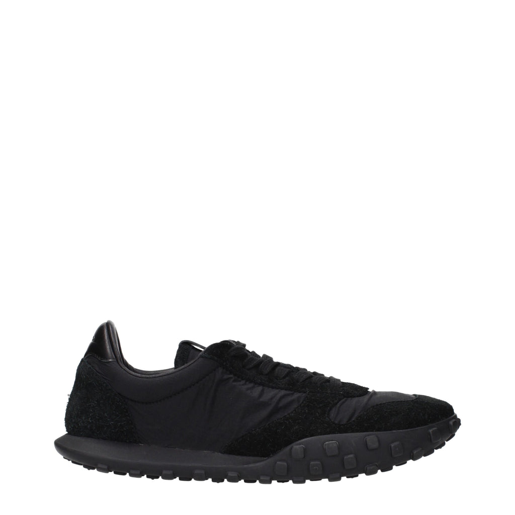 Black Fabric Sneakers