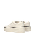 Beige Fabric Platform Sneakers