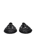 Black Leather Ballet Flats