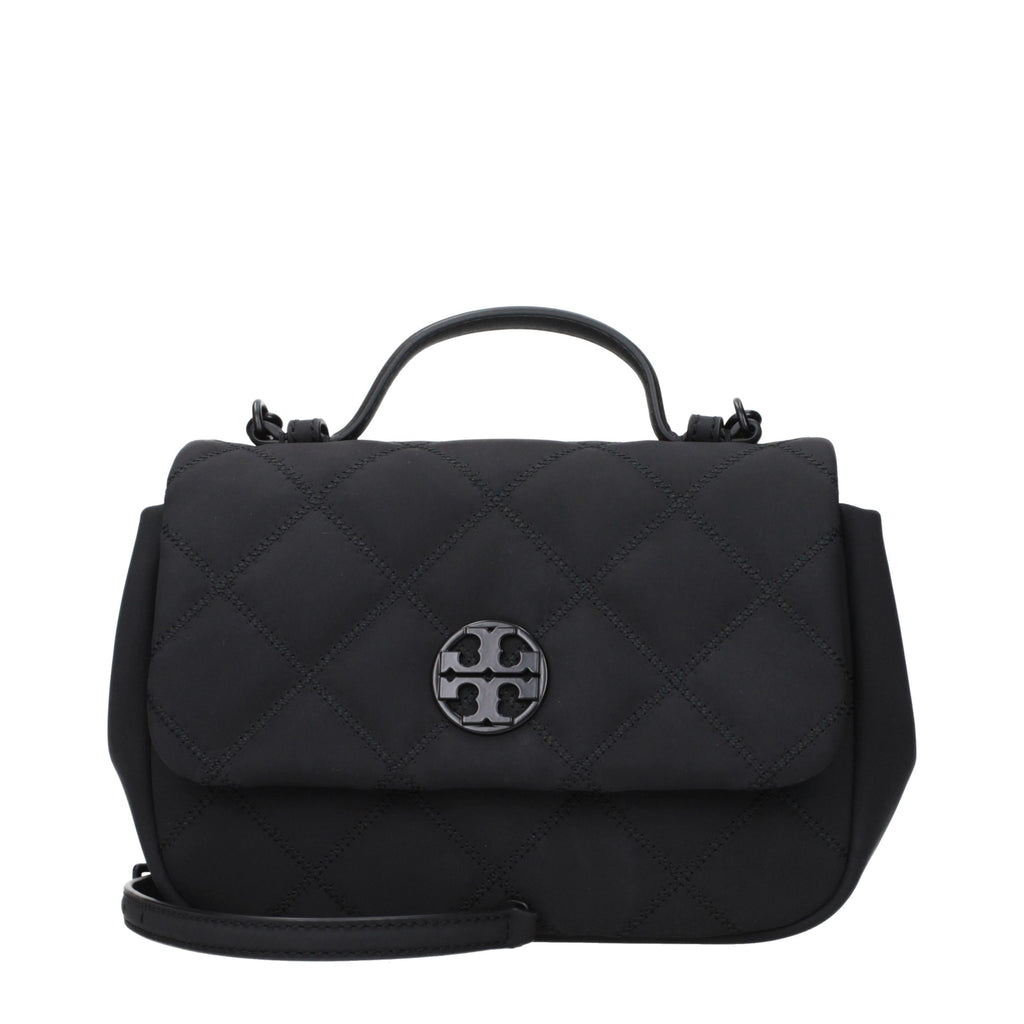 Black Fabric Handbag