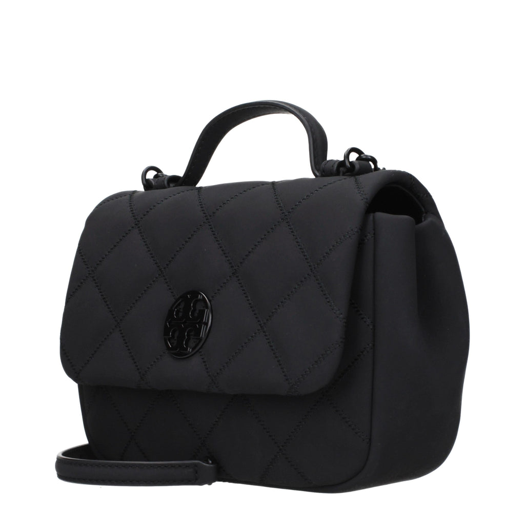 Black Fabric Handbag