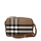 Beige Fabric Crossbody Bag