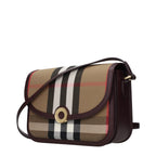 Brown Fabric Crossbody Bag