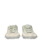 Beige Leather Sneakers