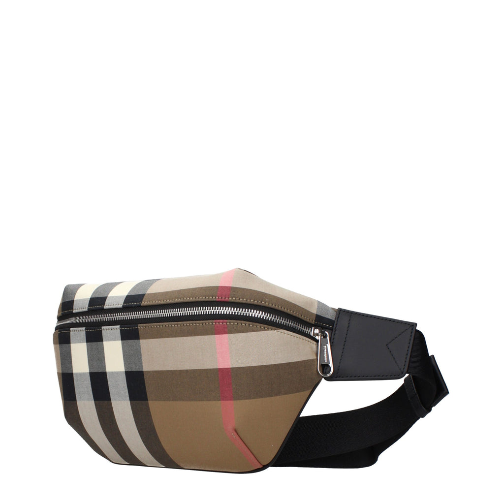 Beige Fabric Backpack