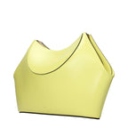 Yellow Leather Clutch Bag