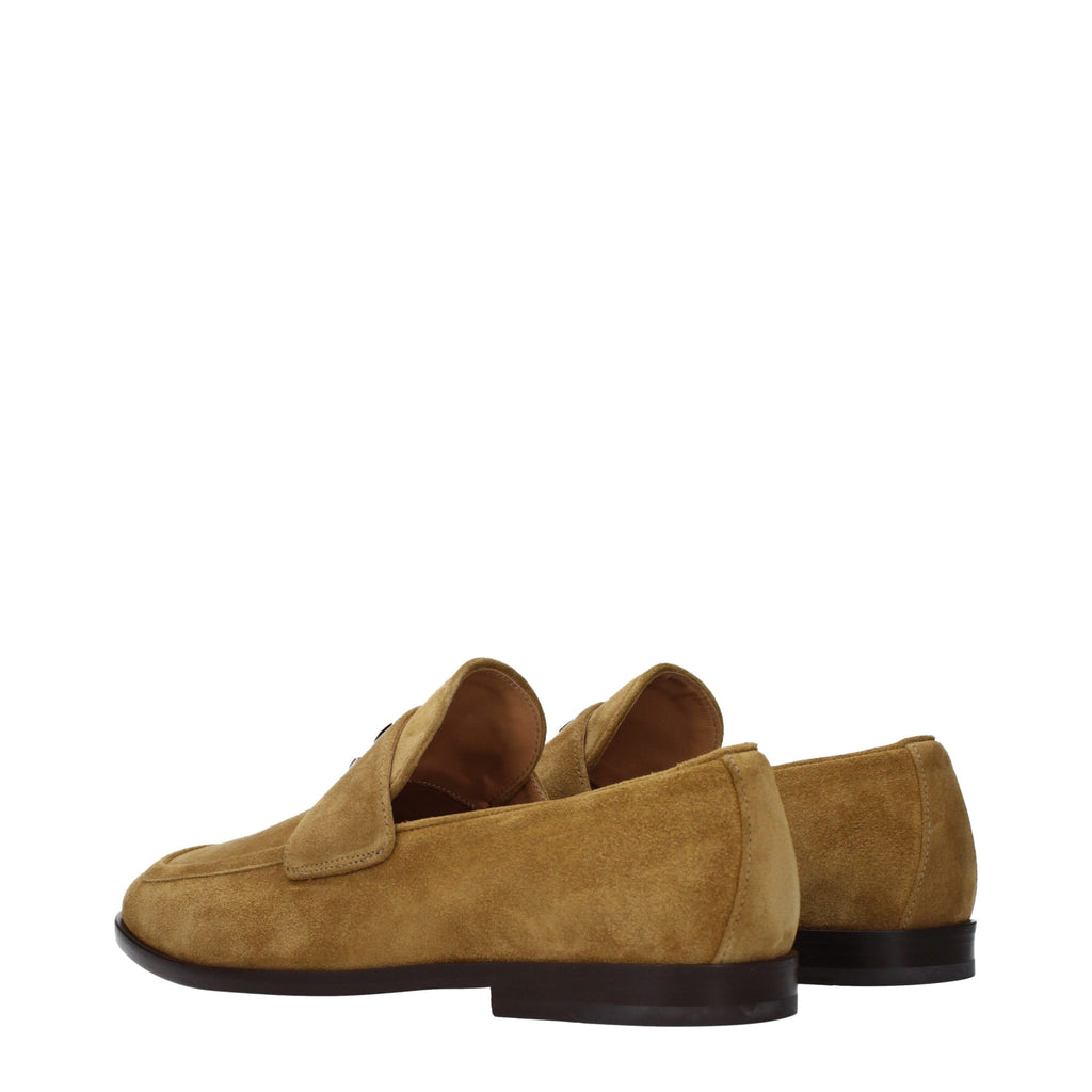 Brown Leather Slip-On Loafers