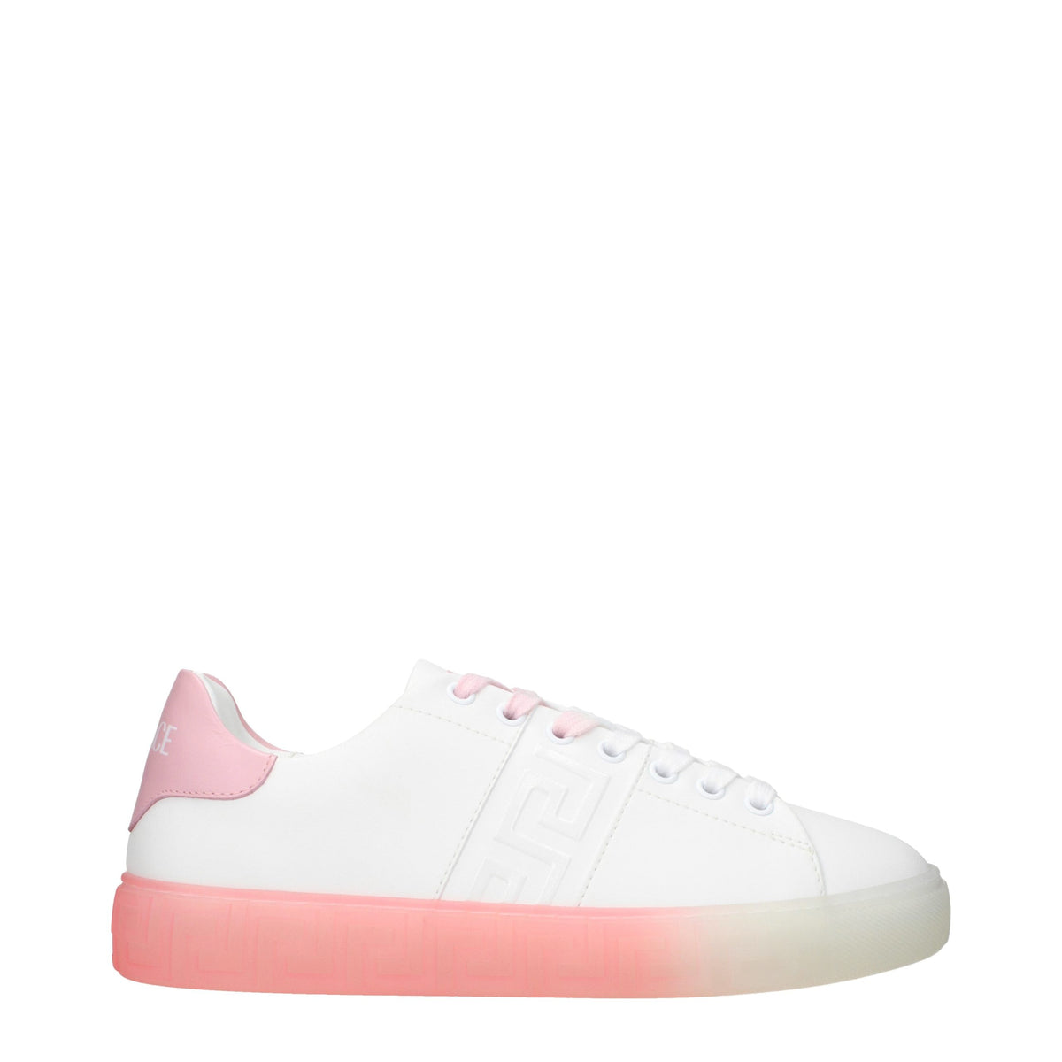 White Leather Low Top Sneakers