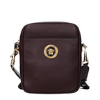 Purple Leather Crossbody Bag