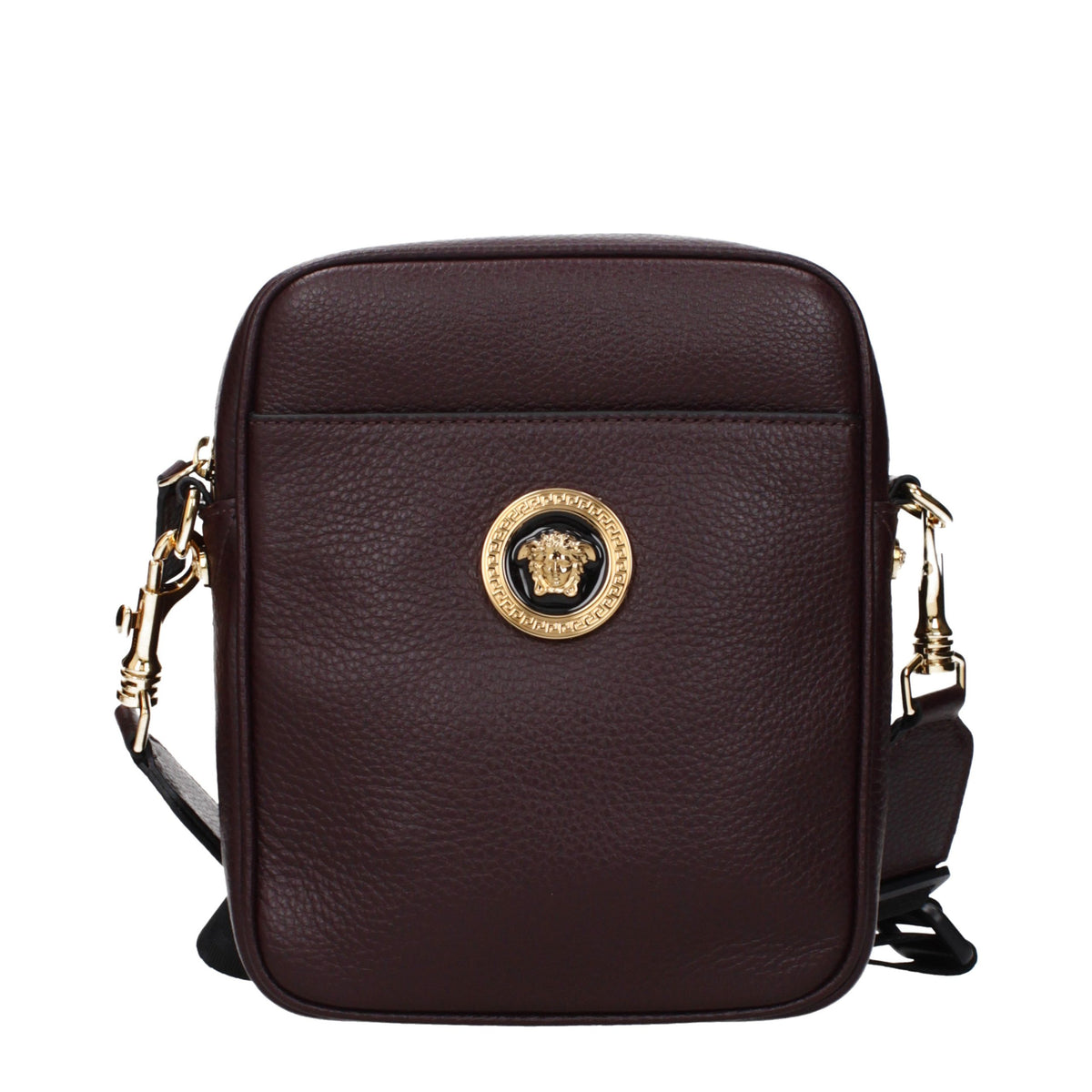 Purple Leather Crossbody Bag