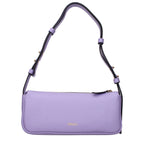 Purple Leather Shoulder Bag