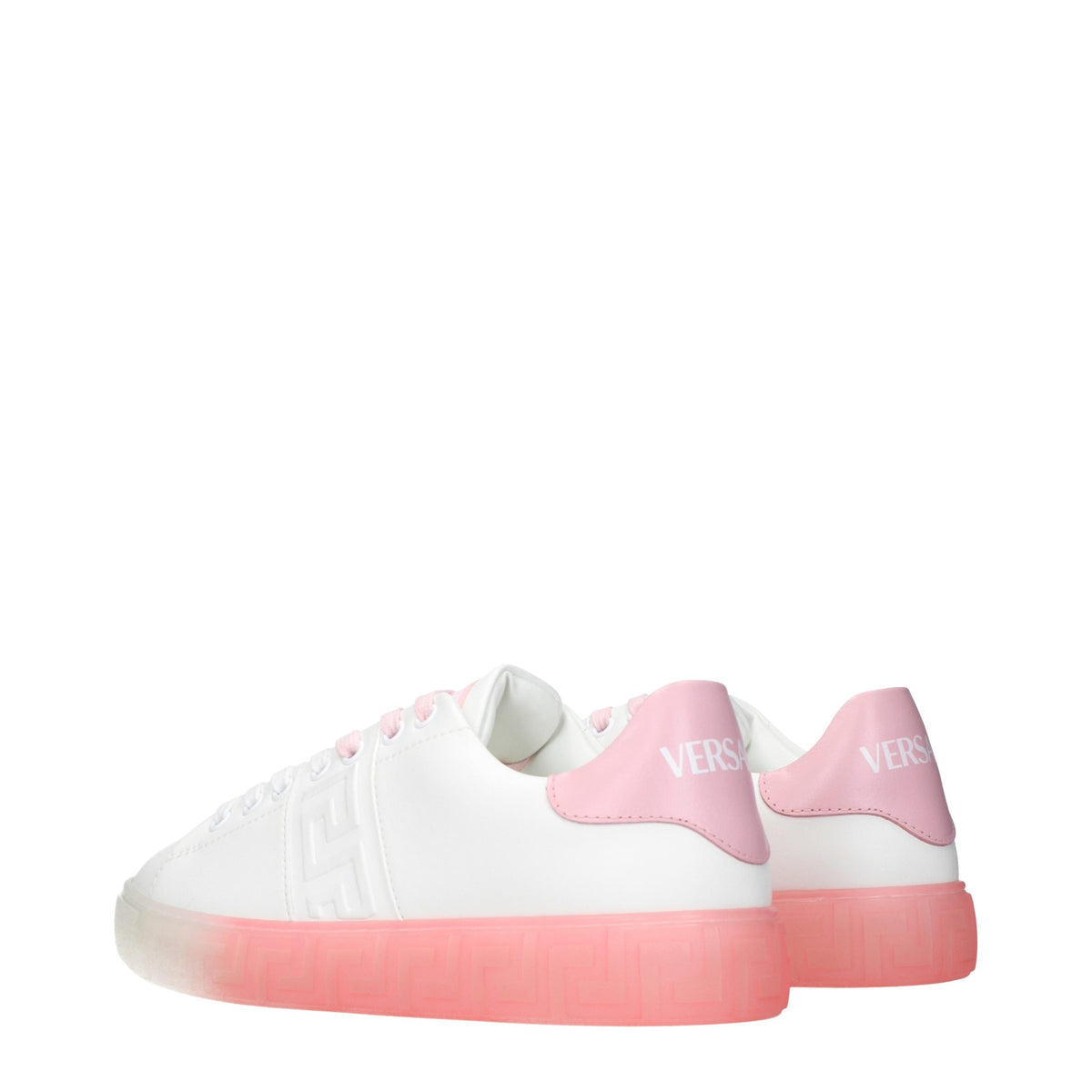 White Leather Low Top Sneakers