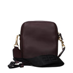 Purple Leather Crossbody Bag